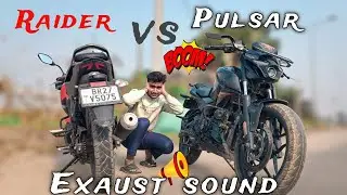 ⚡Pulsar n160 vs TVS Raider exhaust sound | kaun hai asli king 👑 | #volume