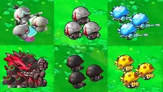 PvZ Fusion 2.7 &ndash; Ultimate Mini Pea & Doom Turret Combo vs Max Zombie Bosses