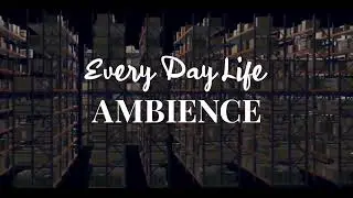 Warehouse Ambience with forklifts, trucks and industrial sounds - 1 hour video