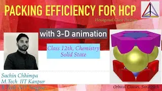 packing efficiency for hcp structure | Hexagonal Close Packing | solid state notes in hindi