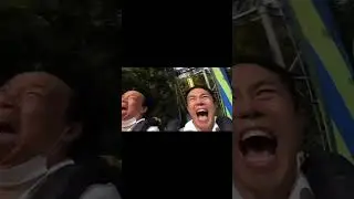 Crazy Laughter on the Roller Coaster: Chinese Guys Going Wild! 🎢😂 #funny #china #laughs #viralvideo