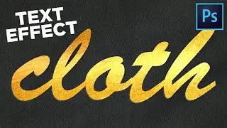 How to Create Embossing on Fabric Text-Effect || Photoshop-Tutorial