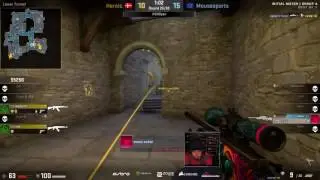 oskar 3k clutch vs Heroic (DreamHack Open Tours 2017) cobblestone