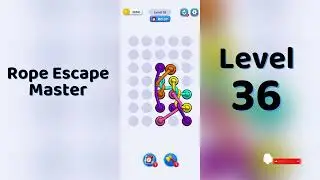 Rope Escape Master Level 36 Walkthrough 🪢🧠 | Puzzle Escape Game | Go Answer