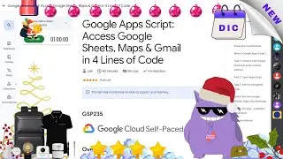 Google Apps Script: Access Google Sheets, Maps & Gmail in 4 Lines of Code #2025 | #GSP235 |#qwiklabs