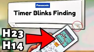 Таймер кондиционера Panasonic мигает. Исправление ошибок AC H23 и H14