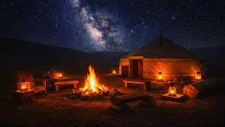 3 Hours COZY CAMPFIRE & CRACKLING FIREPLACE | Nature Ambience, Deep Sleep, Relaxing, Stress Relief