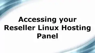 Accessing your Reseller Linux Hosting Panel