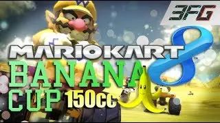 Mario Kart 8 Gameplay 1080p - Banana Cup 150cc - 3FG