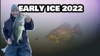 Tip-up BASS & Pike! Ice Fishing Northern Wisconsin