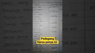 buat pembukuan keuangan sederhana #shorts #keuangan #usaha
