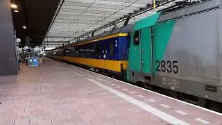 NMBS/SNCB Class 28 (HLE 28)  2835 Departing Rotterdam Central Station on 30/06/16