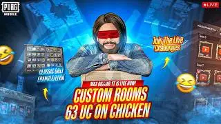 PUBG MOBILE LIVE CUSTOM ROOMS CHALLENGES & UC GIVEAWAYS #maxgujjaryt #pubgmobile #live
