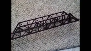 HO Scale Solid Brass Warren Pony Truss Bridge 105 Feet Tenshodo Japan Used