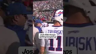 Josh Allen dealing with finger and knee pain 😬 #NFL #Bills #JoshAllen