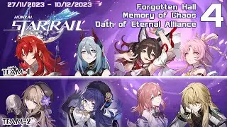 Memory of Chaos 4 - Full Stars - Argenti + Herta - Oath of Eternal Alliance