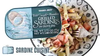 Trader Joe's Grilled Sardines Review 🐟 Pasta Salad With Sardines and Beans 🐟 Canned Fish