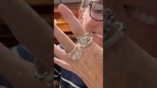 Making some rings out of silverware! #upcycle #upcyclejewelry #silverware #jewelry #spoonring #ring