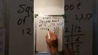 12 ka vargmul | square root shortcut trick | #shortvideo #mathematics #squareroot #KclAcademy