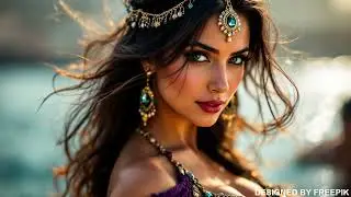Desert Goddess Moves with Fiery Grace