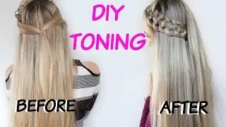 How To DIY Tone Brassiness on Blonde and Highlight Hair  | Purple Shampoo