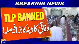 TLP Ban.. Big decision of the federal cabinet! - Breaking News - Geo News