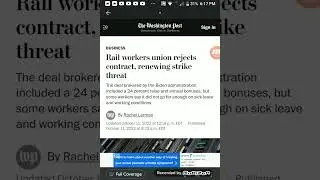 Railroad workers union rejects contract renewing strike threat /IMF issues stark recession warning