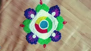 chrome browser rangoli design | logo making rangoli art |