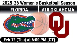 2026 Feb 12 WBB Florida Gators vs #10 Oklahoma OU Sooners FULL GAME Women's Basketball 20260212