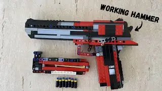 Working LEGO Desert Eagle + IMPROVEMENTS (Working Hammer and more) / Snyzer Tech