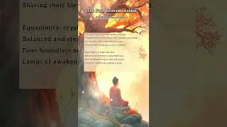 The Four Immeasurables (Cattāri Brahmavihārā) #shorts #buddha #lovingkindnessmeditation