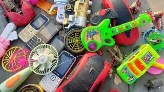 breaking  and opening old dc fan,and toys for powerful dc motor and electronics items | awesome idea