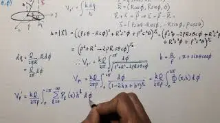 MM71: electric potential off axis of charged ring