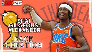 Руководство по созданию лица NBA 2K26 Shea Gilgeous-Alexander Build
