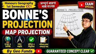 Bonne's Projection ll Map Projection ll Honours Geography ll by Geo Funda