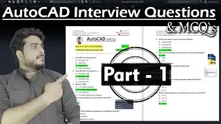 Part - 1 || AutoCAD MCQ`s & Interview Questions and Answers || Autocad objective questions ||