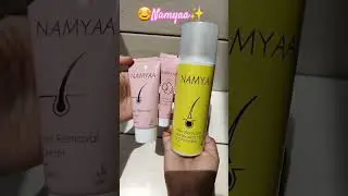 ❌️Bye waxing!Hello☺️ Namyaa Hair Removal cream #shorts #ytshorts #skincare #trending #ashortaday