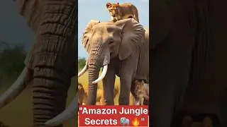 Lion on Elephant! जंगल का सबसे Powerful Moment 🐘🦁 | Amazon Jungle Secrets Ep.8 | AI Shorts