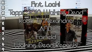 First Look at 2018 Topps Walking Dead Road to Alexandria and Fairfield Walking Dead Repack!