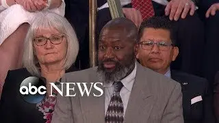 Man released from prison after 35-year sentence for drug offense attends SOTU