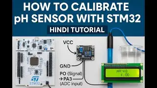 Water Quality Monitor : pH Sensor Calibration with STM32 in Hindi Part 2