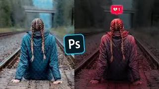 Adding Glowing Broken Love Instagram Photo Effect Photoshop Tutorial