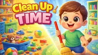 Clean Up Time 🧹 | Fun Nursery Rhyme for Toddlers | Kids Song &lrm;⁨@SHARKRhyme⁩&nbsp; 