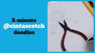5-minute @cintascotch doodles using common objects
