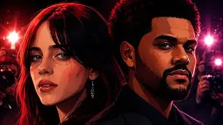 The Weeknd ft. Billie Eilish - Bitter Lights (Official Lyric Video)