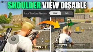 How to Disable Shoulder View in Pubg New State | Pradeepyt
