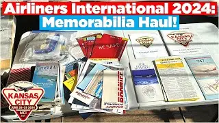 AIRLINERS INTERNATIONAL 2024: Memorabilia Haul! (Safety Cards, Timetables, & More!)
