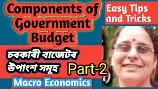 Components of  Government Budget/Revenue Budget/Tax and Non Tax/Plan  & Non-Plan Expenditure/HS/BA/