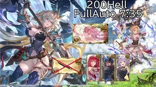【碧藍幻想】土有利古戰場200Hell 方陣FA 7:35編成/土古戦場 200Hell ブランシュ フルオ7:35　マグナ編成【グラブル】