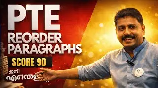 PTE Reading Reorder Paragraph SUPER METHOD Tips and Tricks for a Score 90 Malayalam | Jovys PTE